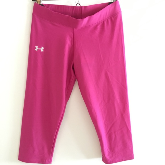 Under Armour pink compression fit Capri pants - Picture 1 of 6